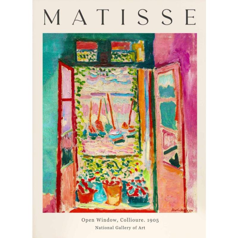 

Винтажная Абстрактная Выставка Матисса Середина Века Пейзажное Искусство Постеры Холст Живопись Настенные Принты Картины для Комнаты Домашний Декор 21cm×30cm NoFrame