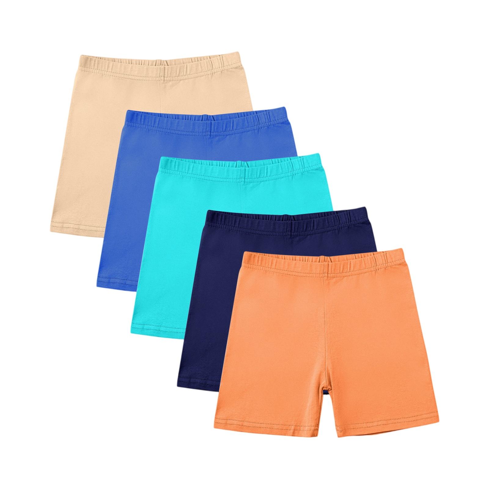

Summer Girls Three-Point Safety Pants Underwear Leggings Five-Piece Set 130 оранжевый