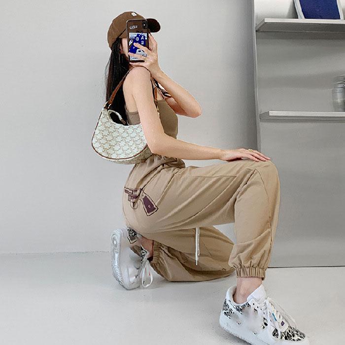 Women Korean Streetwear Casual Oversize Kpop  Baggy Spring Straight Leg Joggers Sweatpants Plus Size