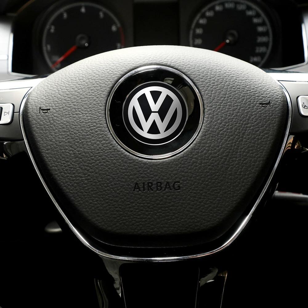 2025 Hot Car Steering Wheel Center Trim Stickers Badge Accessories For Volkswagen VW R Golf 4 5 6 7 Bora MK7 Beetle Touran Tigua
