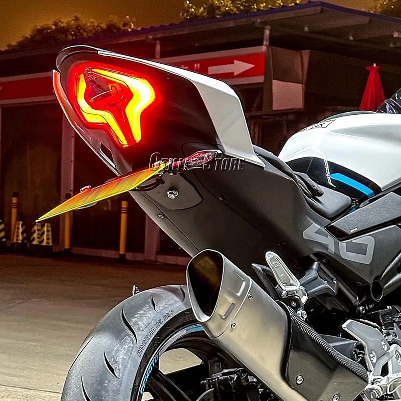 Motorcycle Rear License Plate Mount Holder Aluminum Bracket Accessories For CFMOTO 450 SR 450SR 450sr 2022 2023 2024