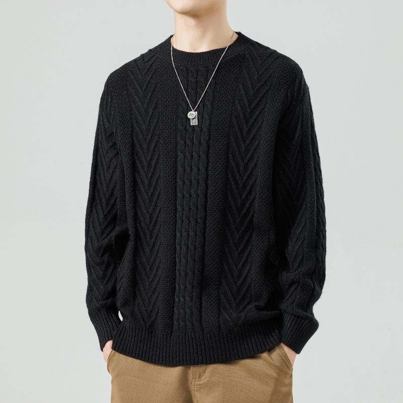 Hot Sale, Direct Supply, Autumn and Winter New Casual Crew Neck Sweater Bottom Knitted Sweater Large Size Loose Sweater