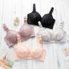Women's Thin Bra Full Cup Underwear Plus Size Bra Without Steel Rim Push Up Bra