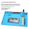 Heat-Resistant Magnetic Silicone Repair Mat for Electronics with Screw Holders and Soldering Stations