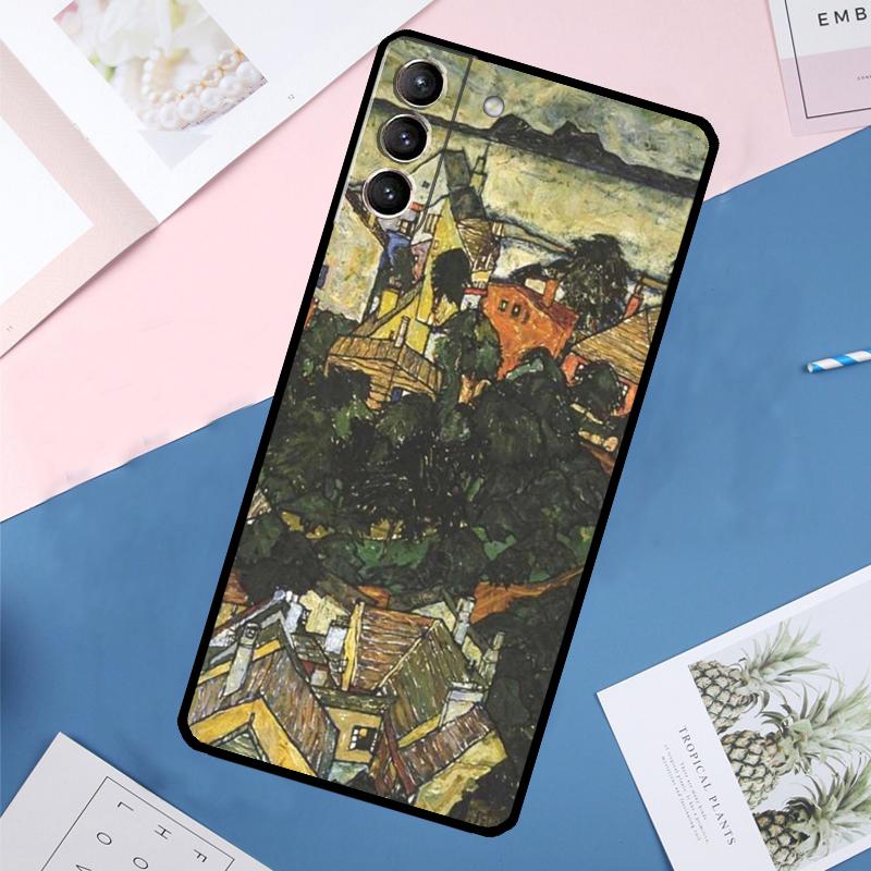 

Художественный чехол Эгона Шиле для Samsung Galaxy S25 Ultra S21 S22 S24 S23 Ultra S9 S10 Plus S21 FE S25 FE Задняя крышка Galaxy S21Ultra
