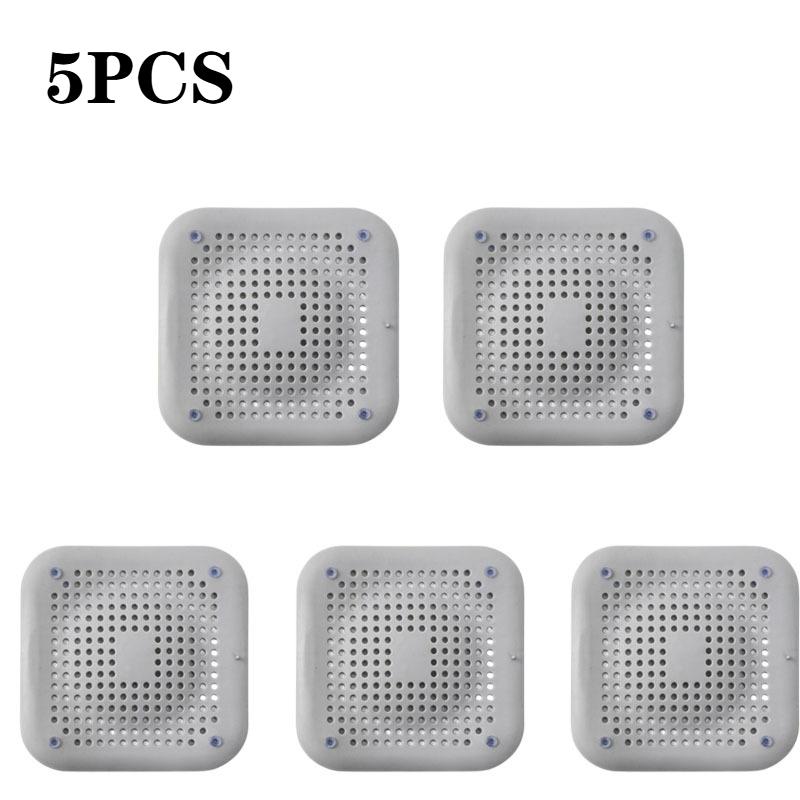 Silicone Anti-Clogging Drain Hair Catcher ShowerCover with DebrisFilter Easy-CleanGridSystem for Bathtub Sink and Bathroom Drain