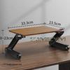 Solid Wood Computer Monitor Stand for Desk Organizers Height Adjustable Monitor Shelf Foldable Storage Stand for Computer Laptop