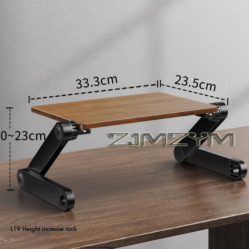 Solid Wood Computer Monitor Stand for Desk Organizers Height Adjustable Monitor Shelf Foldable Storage Stand for Computer Laptop