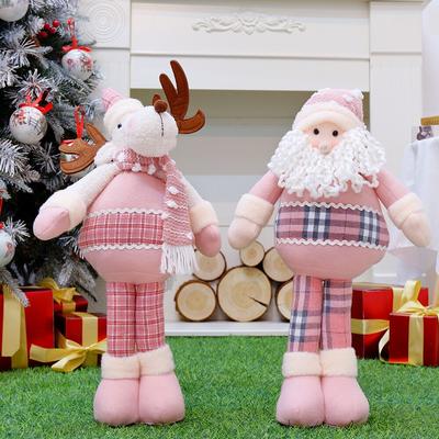 Christmas Gift Dolls Tree Decor New Year Ornament Reindeer Snowman Santa Claus Standing Doll Noel Decoration 2021 Natal Deer