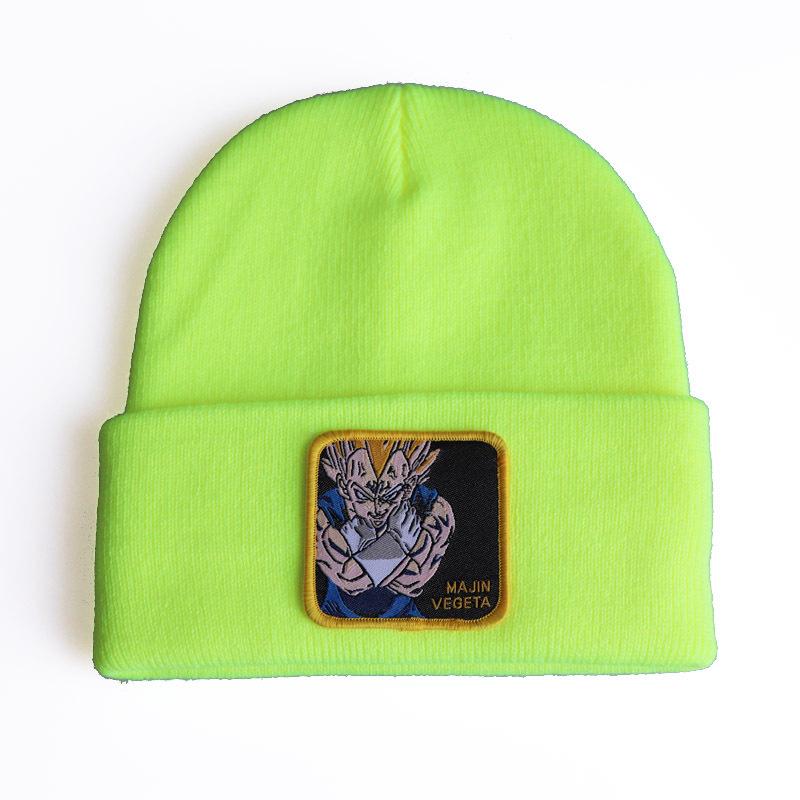 New Anime Cartoon Character Dragon Ball Super Saiyan Knit Hat Beanie Hip Hop Ski Pullover Hat