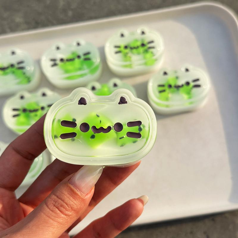 Schylling Squishy Cute Cat Cheese Bread Pinch Toys Stress Relief Cheese Kitty Toys Vent Toys Soft Fidget Toys Gifts For Children Adults