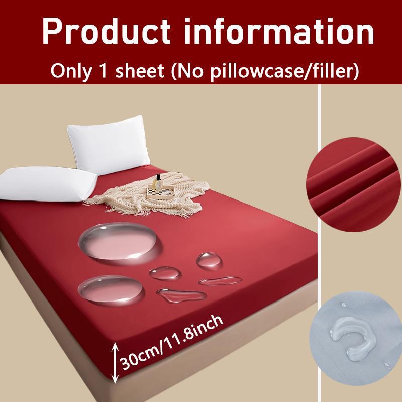 100% Waterproof Mattress Cover Bed Fitted Sheet Mattress Bedspread Protector Pads Single/Double/King/Queen Bedding Linen