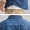 Spring and Summer Denim Shirts for Men Daily Casual Shirts Pure Cotton Lapel Collar Long Sleeve Men Shirt with Pocket Korean Fashion Men Tops