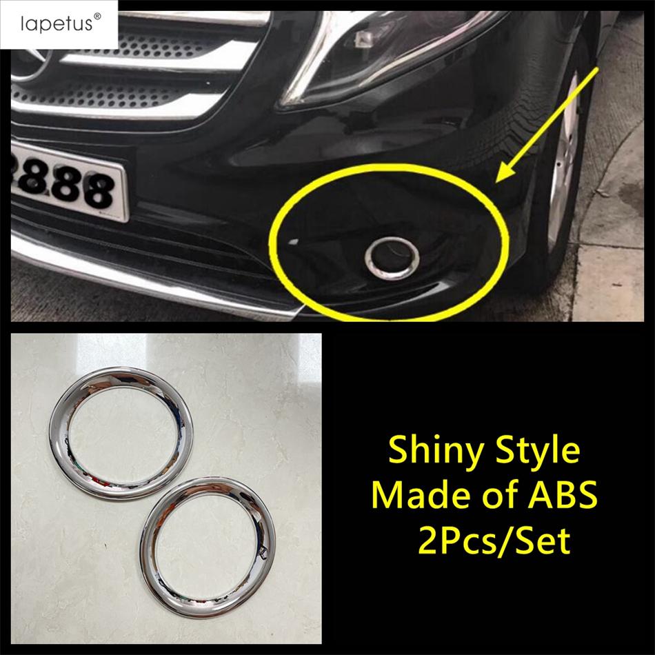 Front Nebelscheinwerfer Lampenring Kreis Rahmen Augenbraue Aufkleber Abdeckung Zierleiste Für Mercedes-Benz Vito W447 2017 - ABS Chrom Zubehör