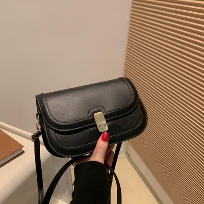 Textured Small Bag Women's 2025 New Trendy Fashion Retro Underarm Small Square Bag Autumn Popular Shoulder Bag Messenger Bag