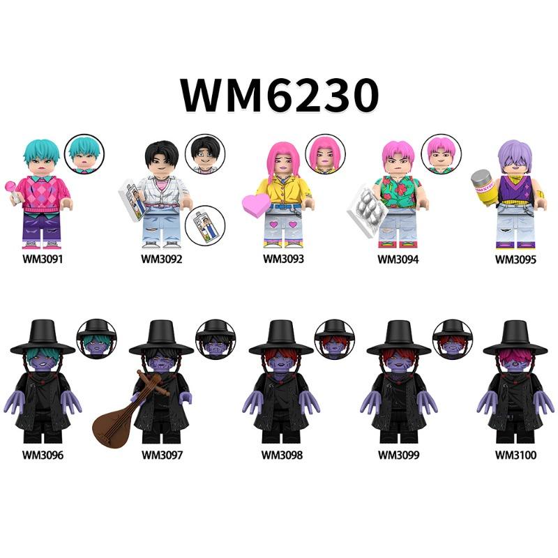 Products WM6 animation series puzzle assembly building block doll toy OPP bag 4.5CM