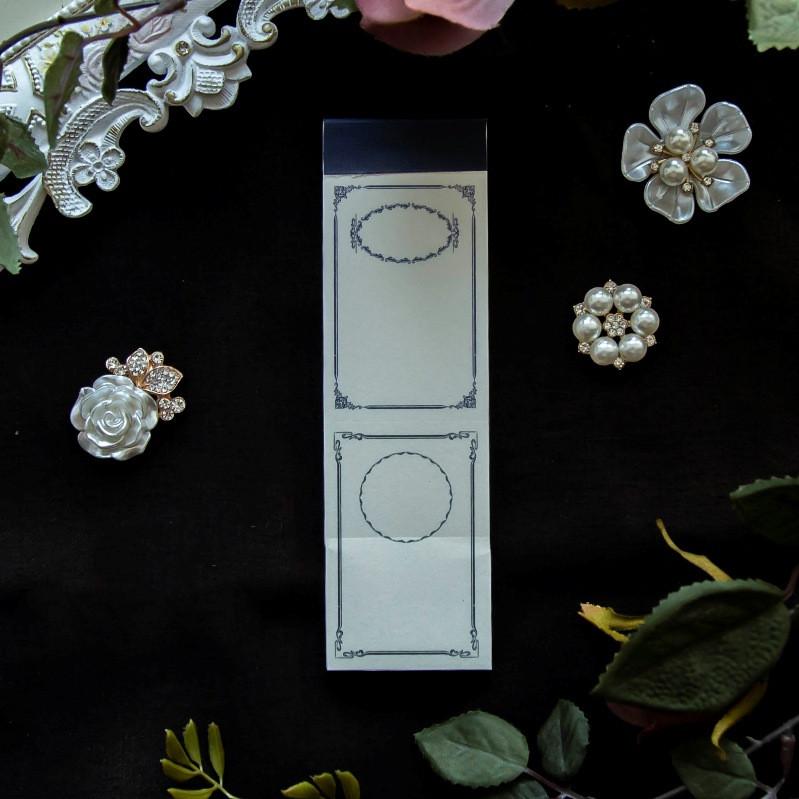 50 vellen/lot Memo Pads Notities Retro Bloem van Byzantium Junk Journal Scrapbooking Stickers Kantoor School briefpapier