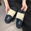 One-word beach cool slippers women's summer new thick-soled fashion casual skirt, soft-soled cool slippers