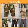 Stylish Men's Army Combat Camouflage Cargo Shorts Featuring Multiple Pockets