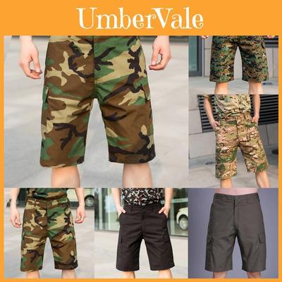 Stilvolle Herren-Cargoshorts im Army-Camouflage-Stil mit mehreren Taschen