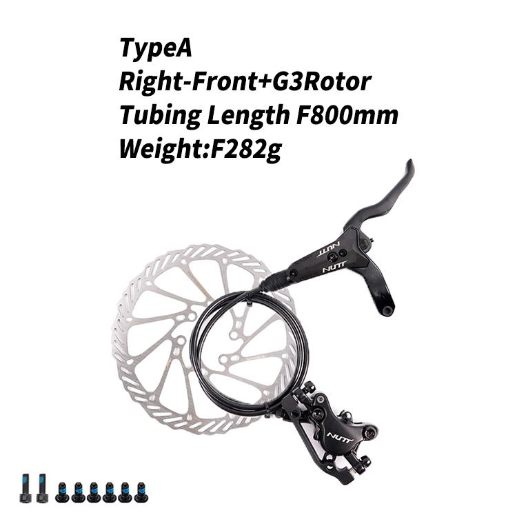 Frână cu Disc cu 2 Pistoane NUTT pentru Bicicletă MTB Bicicletă de Șosea Kit Hidraulic de Piese pentru Bicicletă cu Componente de Frână de Înaltă Performanță
