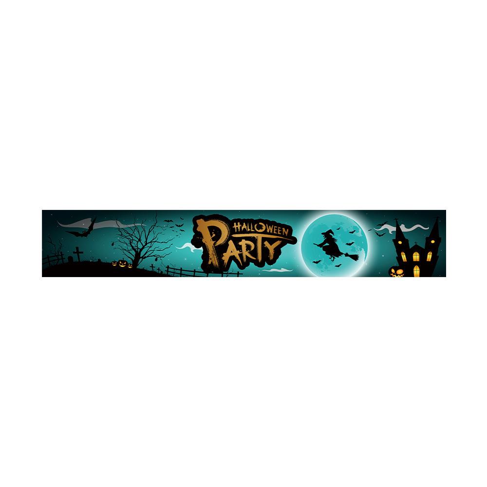 Customizable Day of the Dead Skull Banner for Halloween Party Decorations