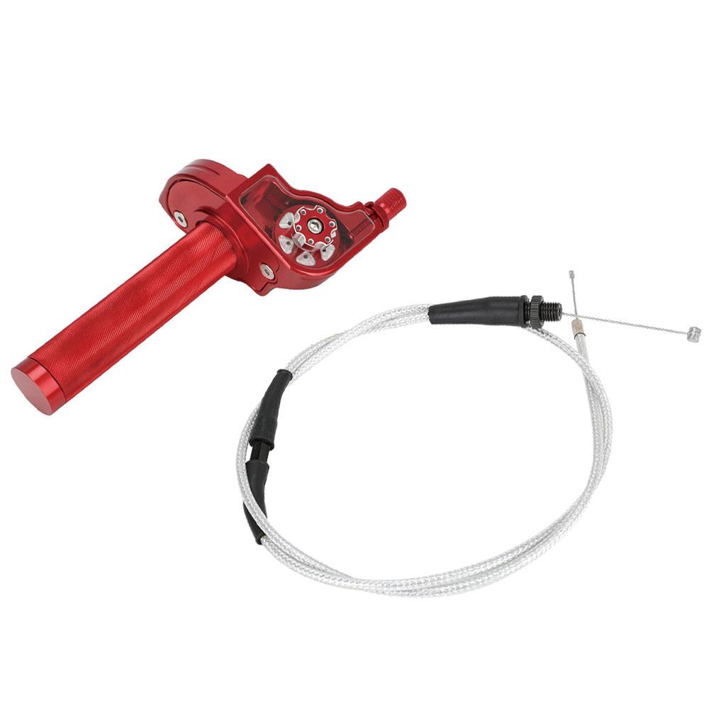 7/8''22mm Motorcycle Accelerator Handlebar Throttle Visible Twist Grip Universal CNC Aluminum For Pit Dirt Bike Motocross ATV