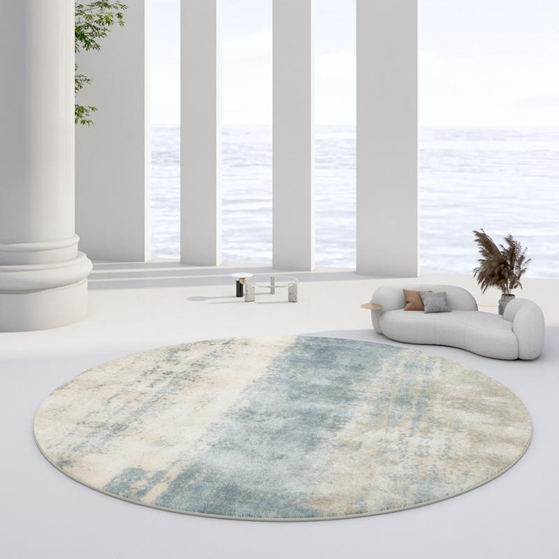 European Style Round Plush Rugs for Bedroom Decor Carpets for Living Room Soft Area Rug Home Thicken Carpet Fluffy Floor Mats