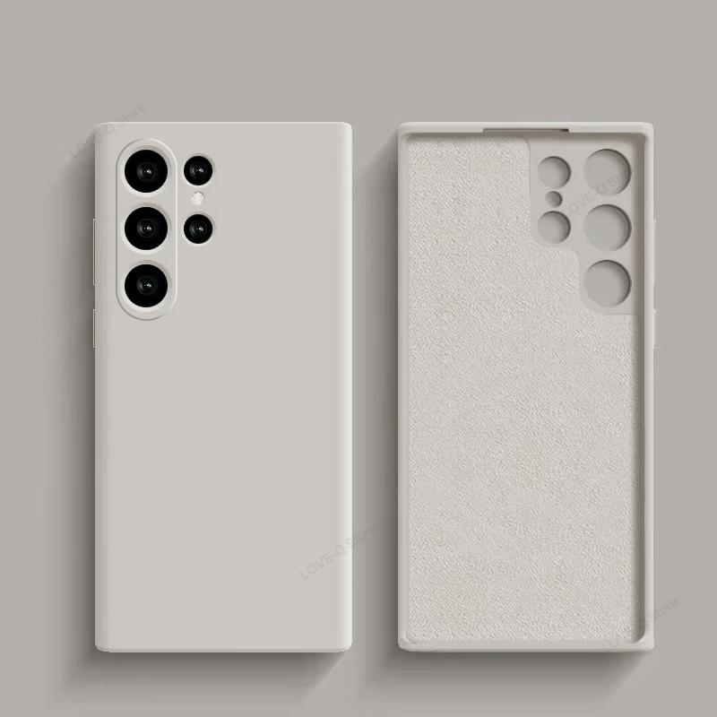 For S25 Ultra Plus Case Luxury Liquid Silicone Soft TPU Cover For Samsung Galaxy S25 S24 S 25 Ultra Plus S25Ultra Phone Cases Funda