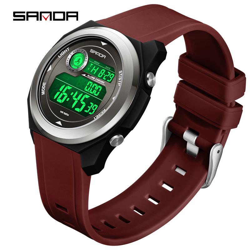 SANDA Men's Multi-Function Digital Sports Watch with Perpetual Calendar, Calorie Counter, Pedometer, and Waterproof Design