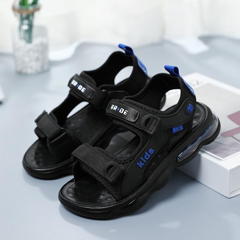 Boys Open-Toe Lightweight Sport Sandals With Air Cushion Sole Beach School Use