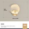 Modern LED Wall Lamps Minimalist Semicircular Aluminum Sconces For Living Room Bedroom Bedside Dining Rooms Illumination Fixture