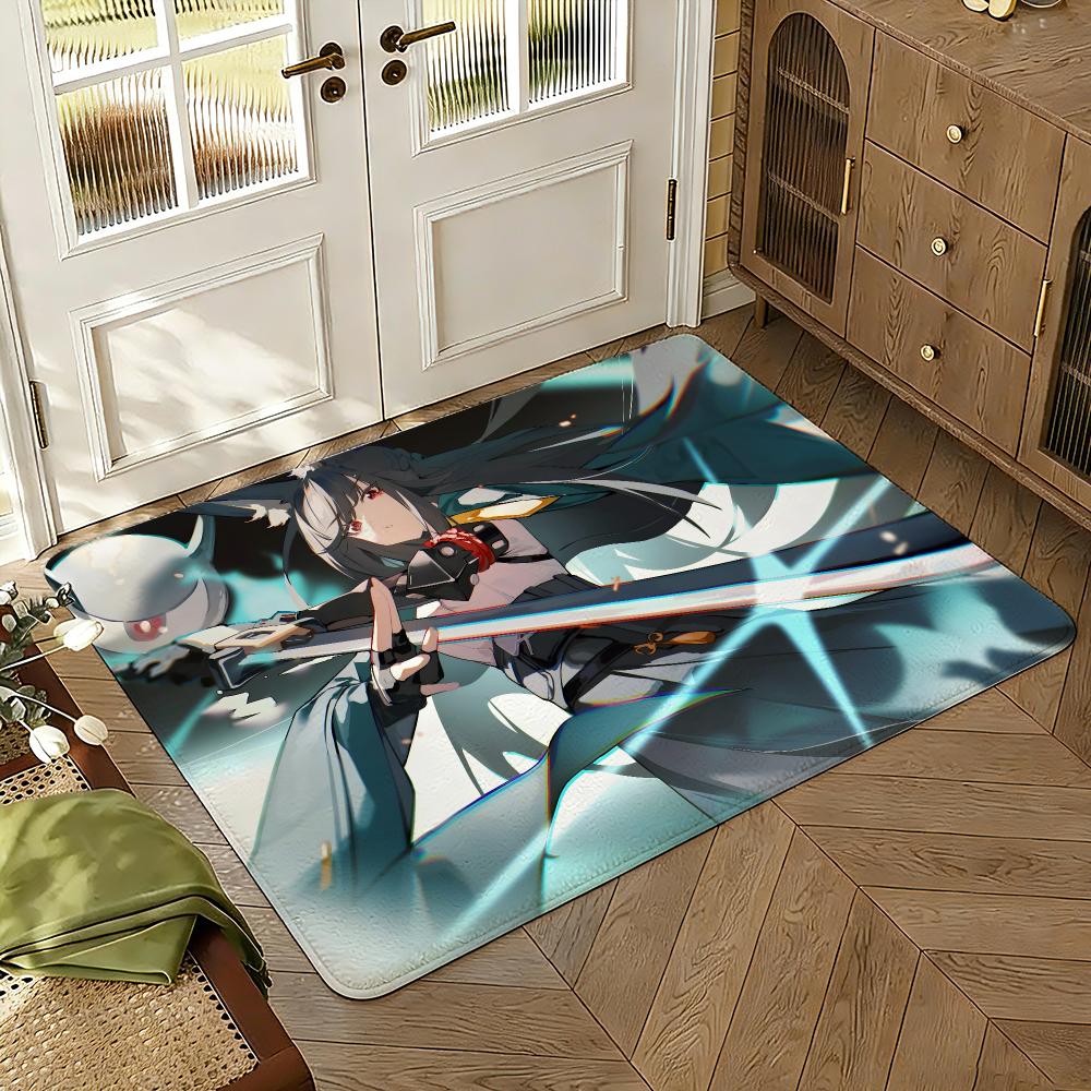 Hoshimi Miyabi Floor Mat Soft Thickened Absorbent Non-Slip Bedroom Living Room Door Mat Home Decor Flannel Rugs