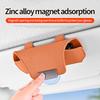 Magnetic Car Sunglasses Case Sun Visor Glasses Holder Car Premium Suede Glasses Holder Auto Sunglasses Clip Card Ticket Holder
