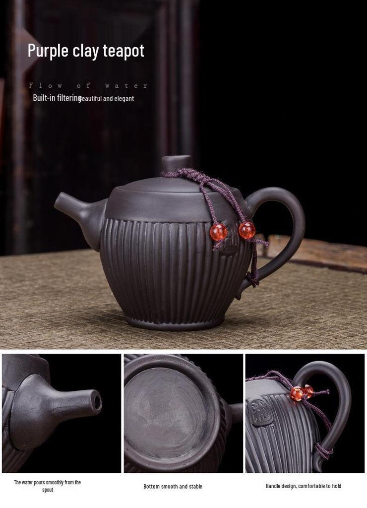 Creative Zisha Travel Kung Fu Tea Set: Portable Storage with One Pot and Four Cups - Ideal for Company Events and Gifts, Customizable with Logo.