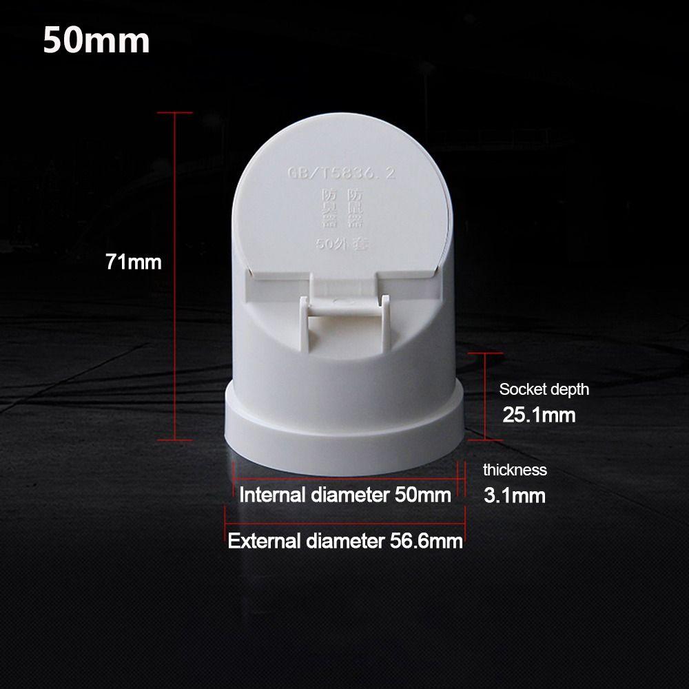 50-160mm Insect-proof Roof Cover Multifunctional Rain Pipe Cap  Outdoor Balcony Bathroom Accessory