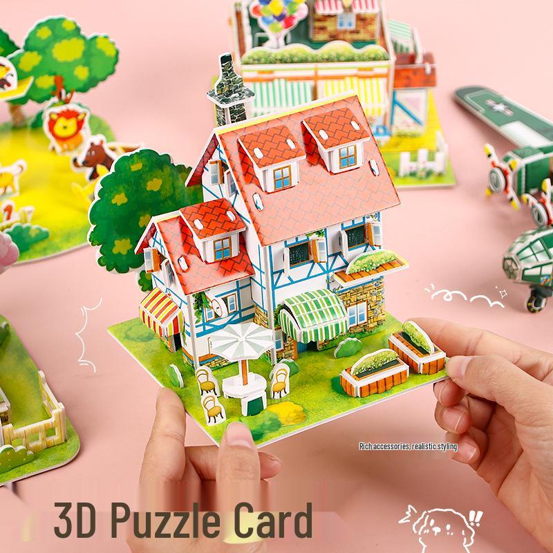 Creative 3D DIY Cartoon Puzzle Toy for Kids Aged 3-6 – Early Education Gift