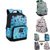 Minecraft Theme Oxford School Bag Large Capacity Travel Bag Kid Gift