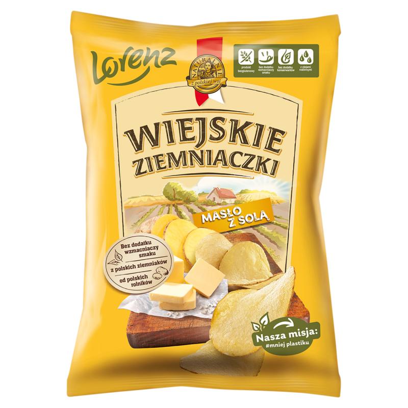 Wiejskie Ziemniaczki Zemiakové lupienky maslové so soľou 130 g