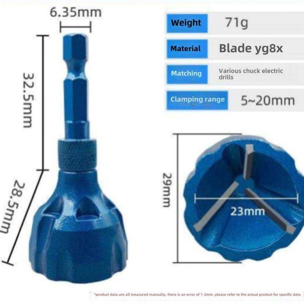 Three Chip Flutes Deburring Tool Metal Screw Repairer Portable Deburring External Chamfer Tool