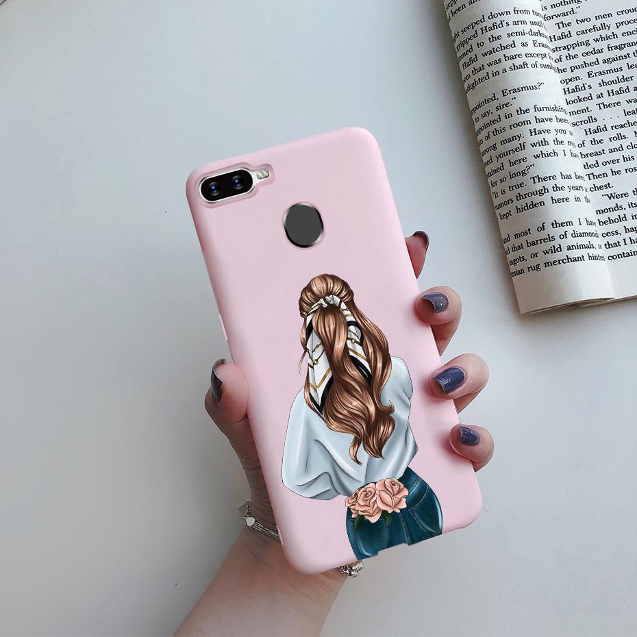 Case For OPPO A5S Back Cover Soft Candy Silicone Pretty Girls Phone Case For OPPO A5S AX5S A7 2018 AX7 A7N A12 Cover Coque Funda
