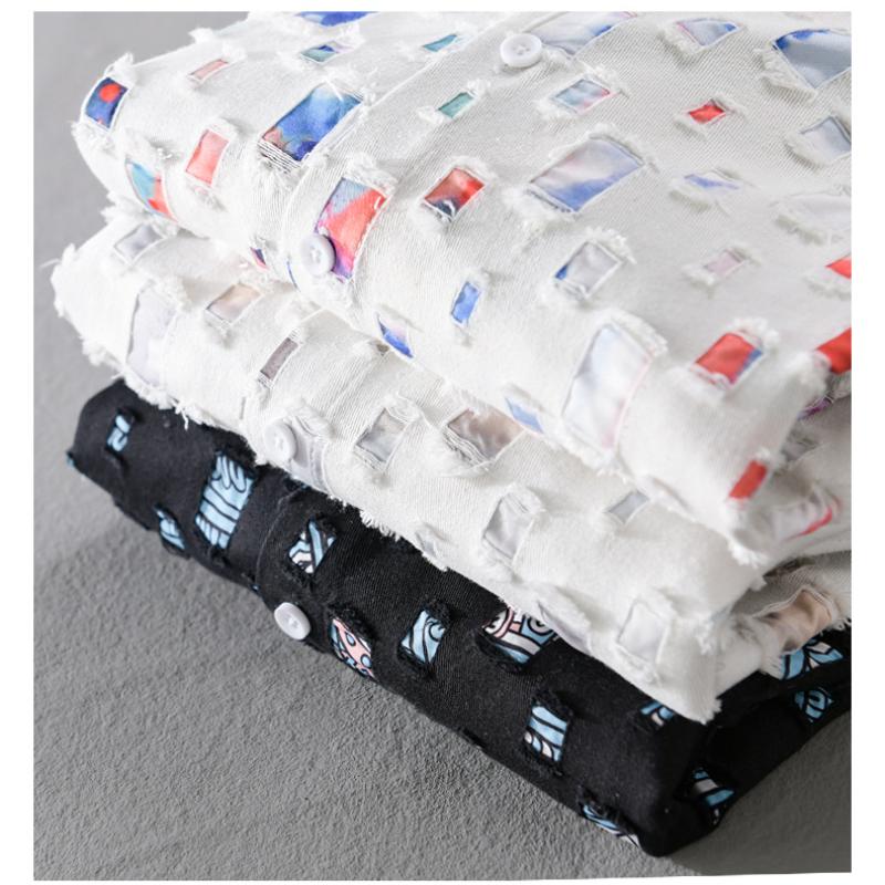 Chemise à manches longues à carreaux colorée pour jeunes, streetwear, ample, printemps/automne, en pur coton, décontractée