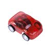 Educational Transparent Pull-back Sedan Toy Car for Children