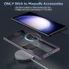 Luxury Wireless Charge For Samsung Galaxy S24 S23 S22 S21 S20 Ultra Plus Case Magnet MagSafe Allround Camera Cover Shell Bumper