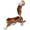 FJ FENGZHIJIE Trinket Box with Hinged Tiger Figurine | Golden Crystal Enamel Wildlife Home Decor | Gift for Tiger Lovers and Wildlife Enthusiasts