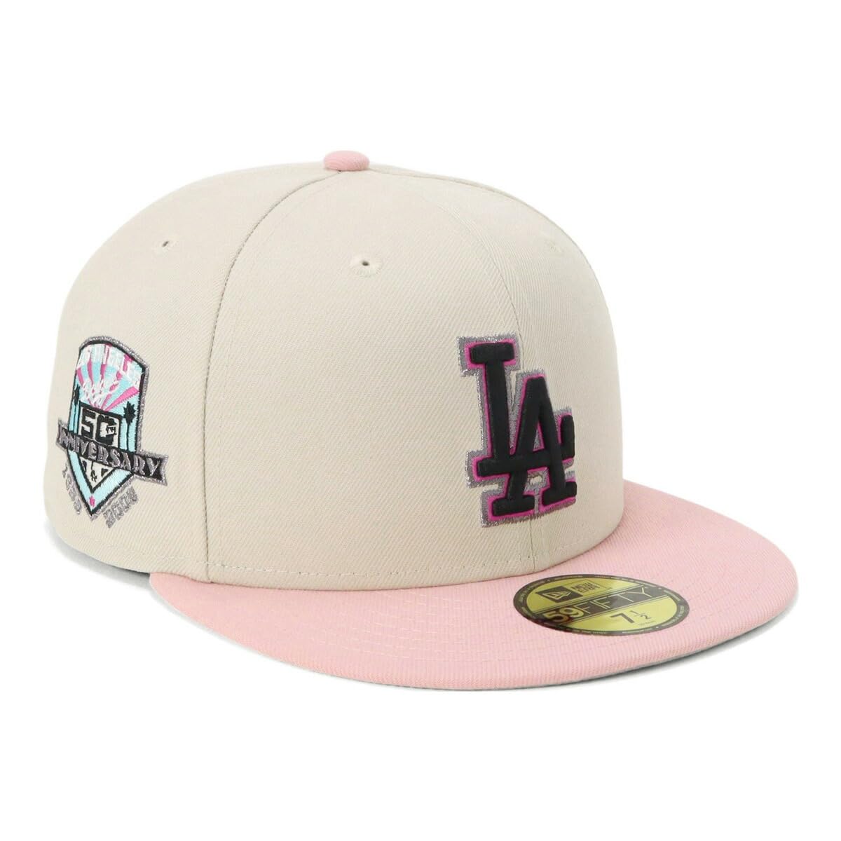 

Кепка New Era 59FIFTY MLB ONSPOTZ Эксклюзив LA КаменьРозовый 7 34 59Fifty Камень Розовый Румяна Боковой Патч Mlb Лос-Анджелес Доджерс