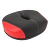 Noseless Bike Seat Wide Bike Saddle Replacement Thickened Hollow Breathable Shock Absorbing City Mountain Bike Seat Cushion for Men Women Red
