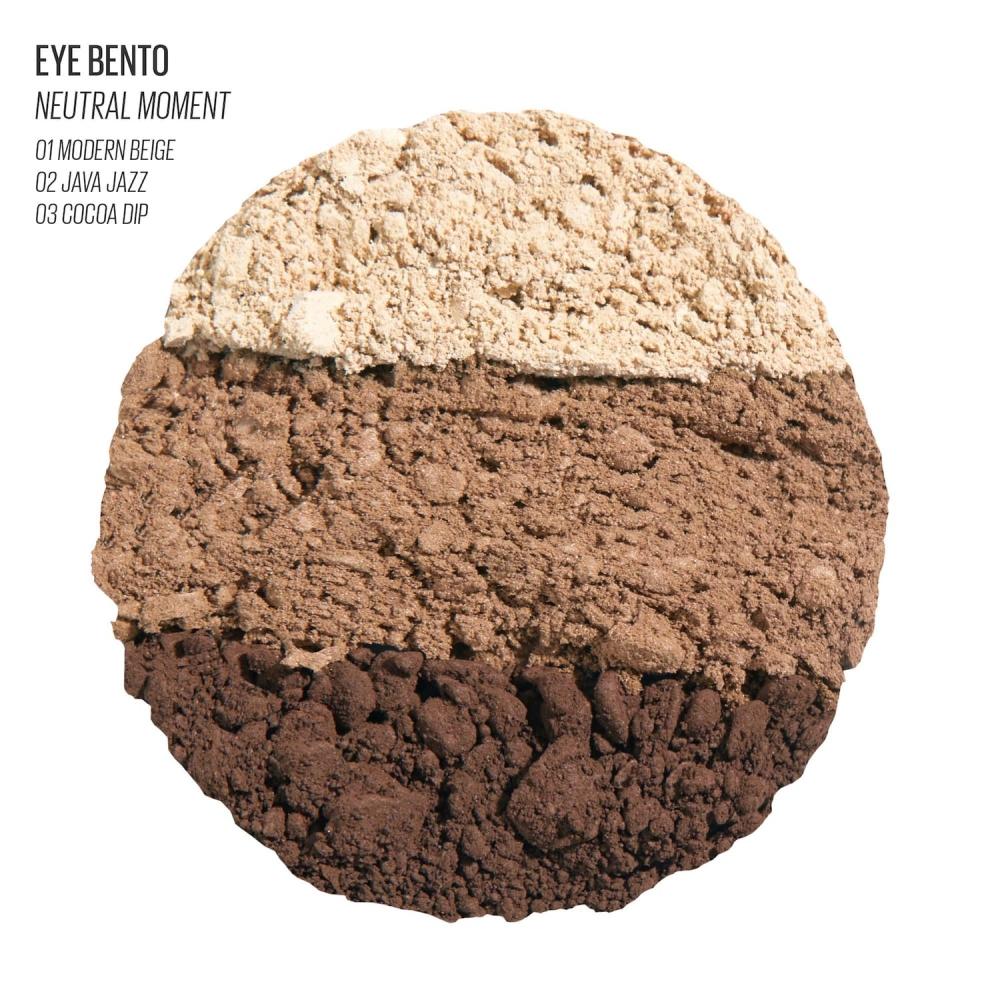 Kaja Eye Bento Bouncy Eyeshadow Trio 3 X 0.03 Oz Neutral Moment
