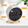 1pc Minimalist Metal Quartz Alarm Clock Desktop Silent Clock Macaron Color Scheme More Suitable for Home and Office Decoration