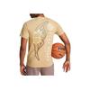 Puma Franchise Cartoon Letter Print Breathable Round Neck Pullover Short Sleeve T-Shirt Men Tops Brown 622028-01
